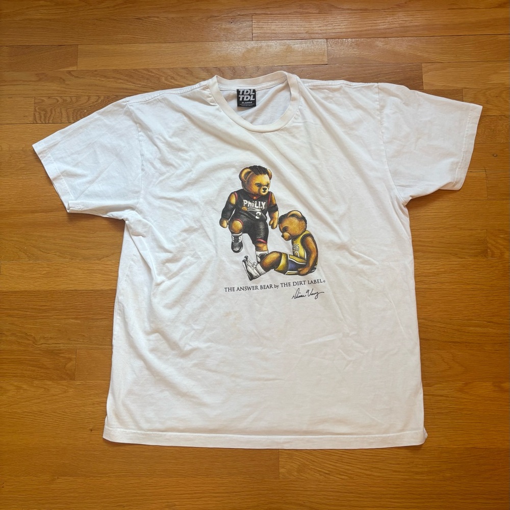 00s Allen Iverson Bear Style Basketball Tee